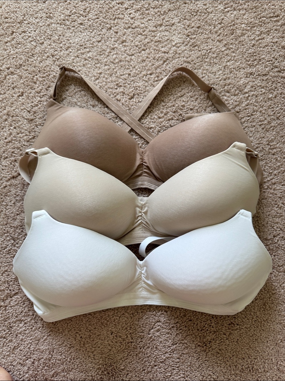 3 Warner’s play it cool bras 38D